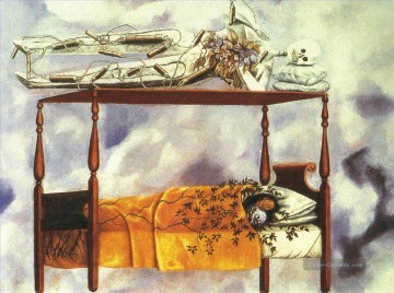 Der Traum Der Bett Feminismus Frida Kahlo Ölgemälde